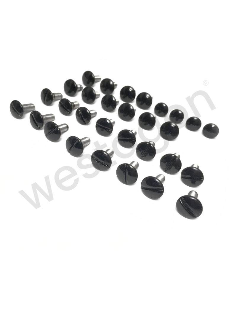 Set: Befestigungsschrauben Aufstelldach + Gepäckwanne (schwarz) | <br>für T3 WESTFALIA