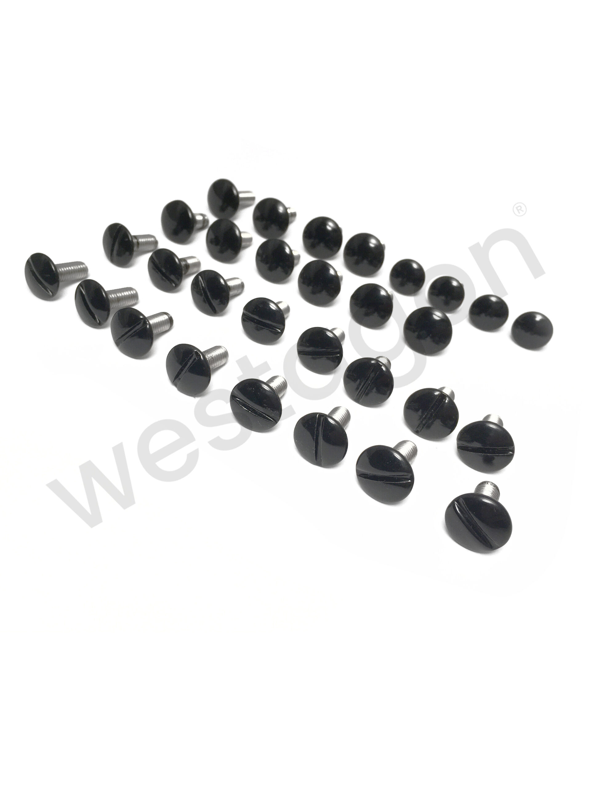 Set: Befestigungsschrauben Aufstelldach + Gepäckwanne (schwarz) | <br>für T3 WESTFALIA