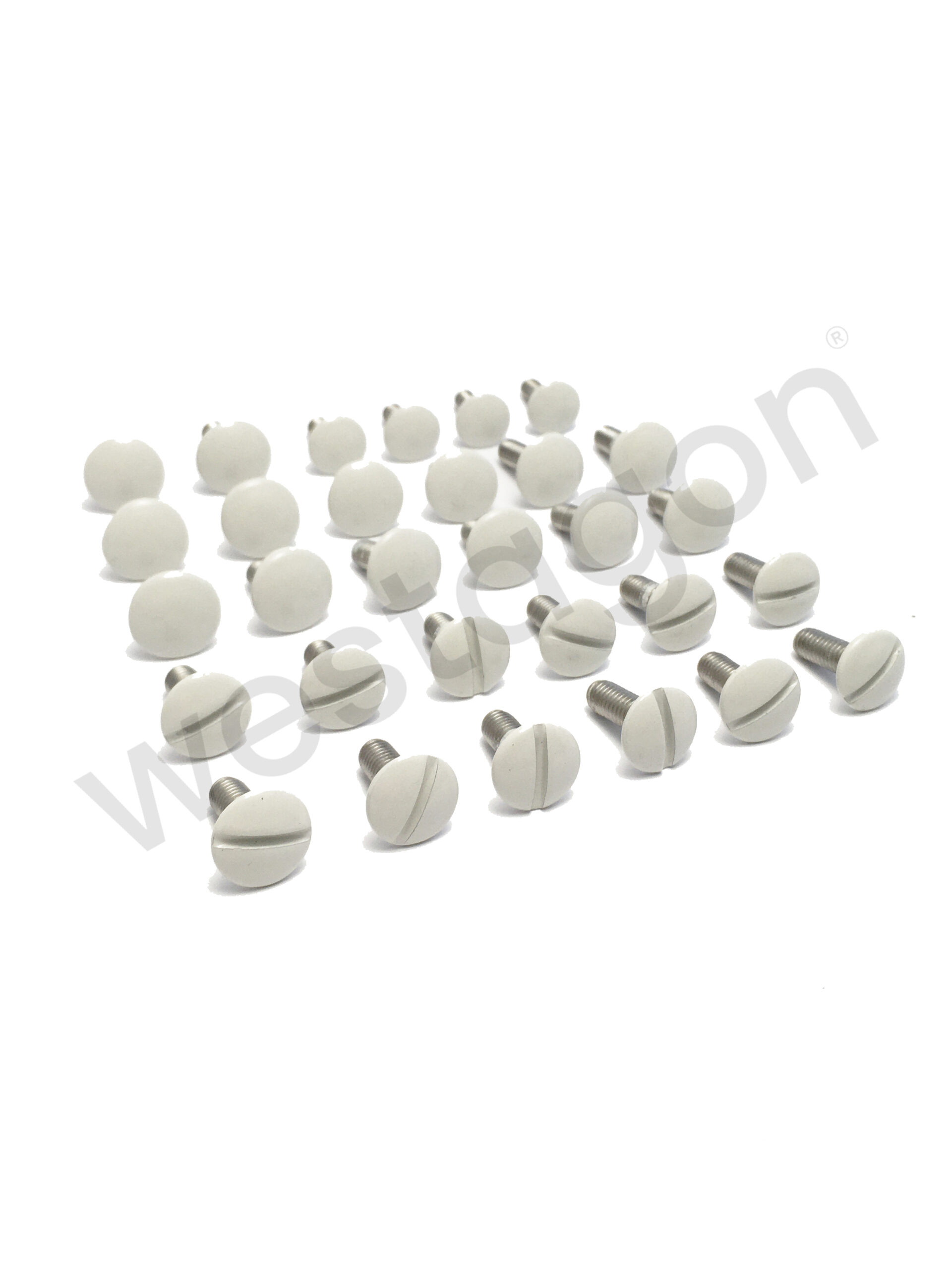 Set: Befestigungsschrauben Aufstelldach + Gepäckwanne (pastellweiss) | <br>für VW T3 WESTFALIA