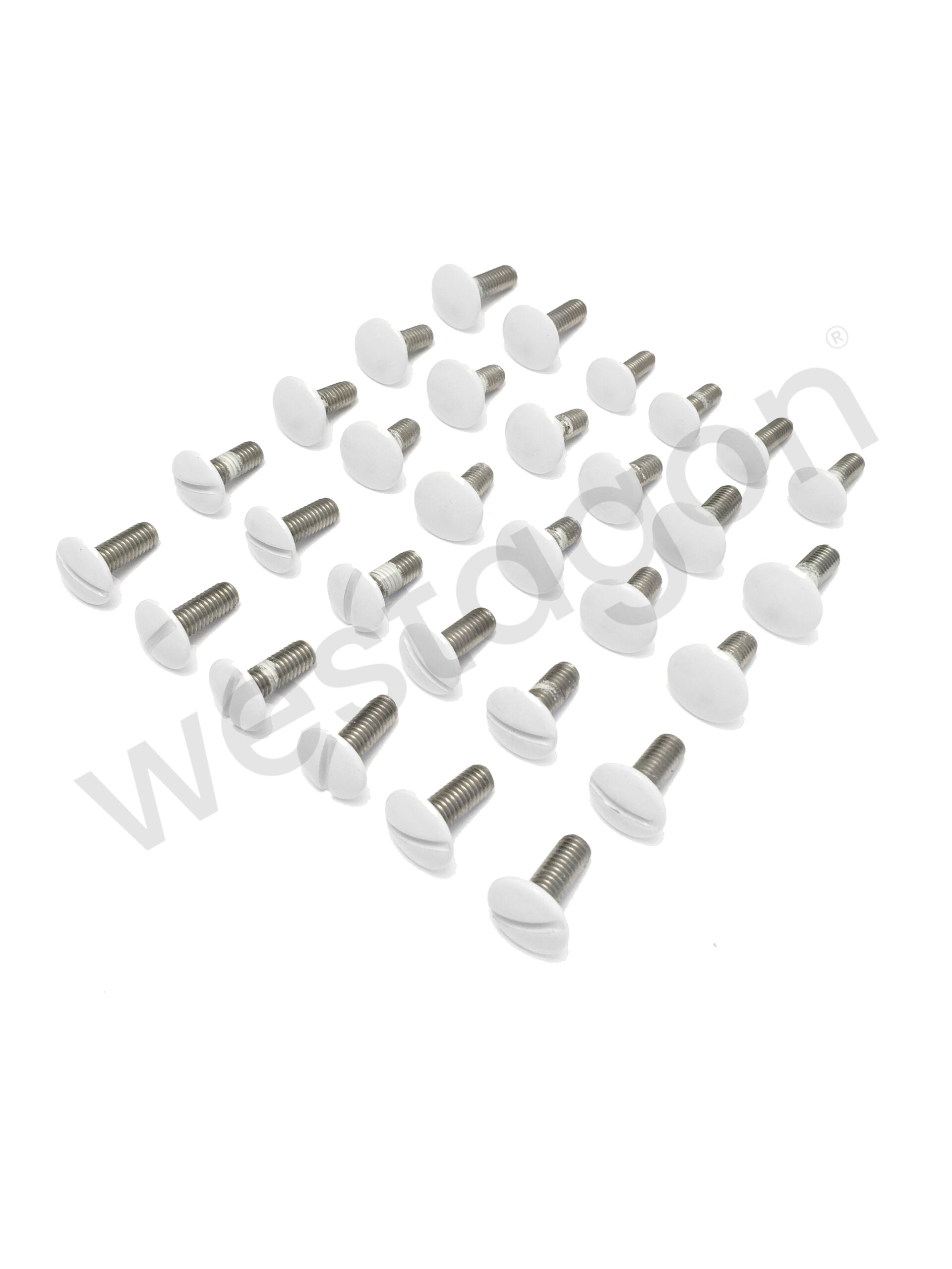 Set: Befestigungsschrauben Aufstelldach + Gepäckwanne (weiss) | <br>für VW T3 WESTFALIA