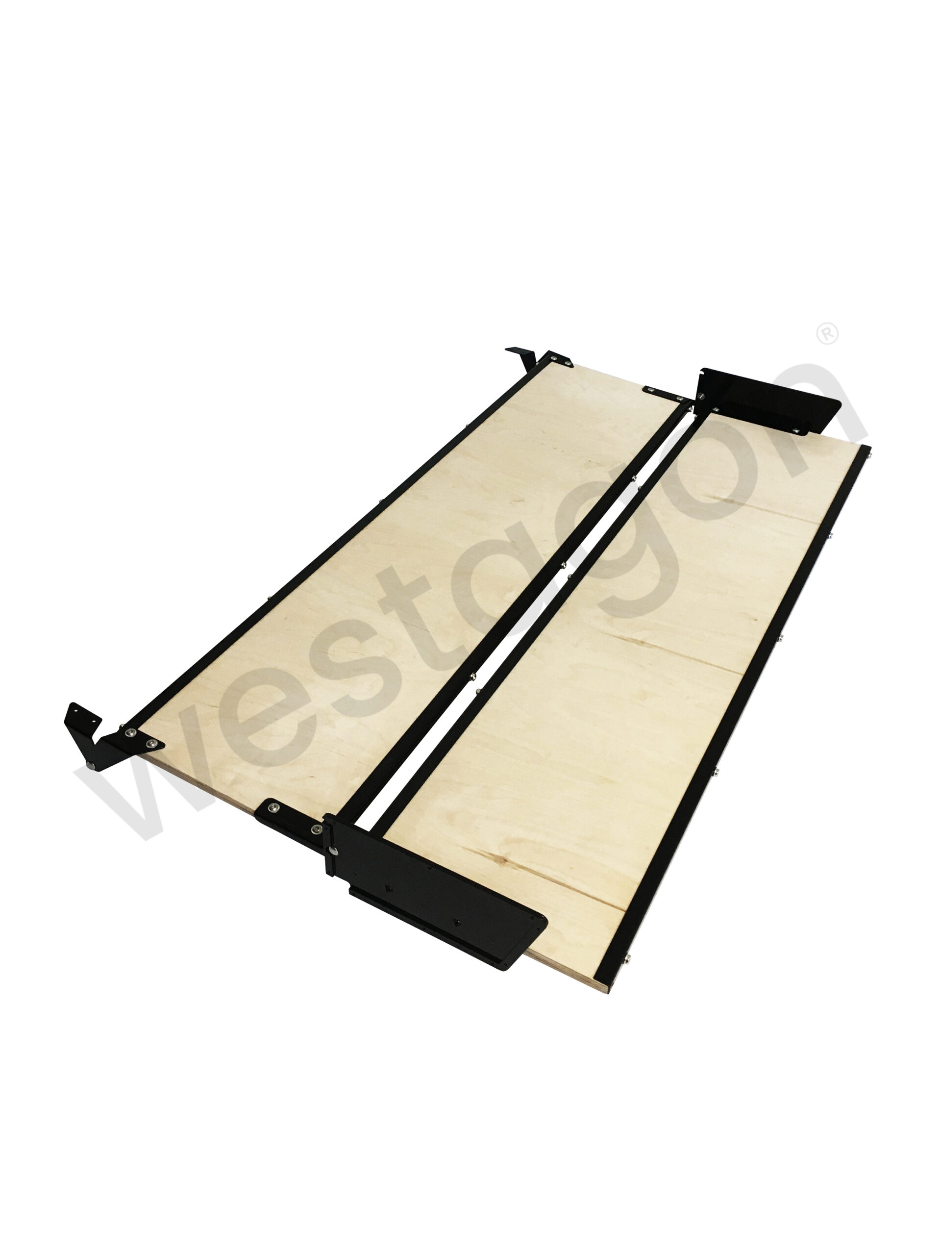 Set: MOSAIK Klappbett Repro kleiner Dachausschnitt (schwarz) | für VW T25 / T3 WESTFALIA