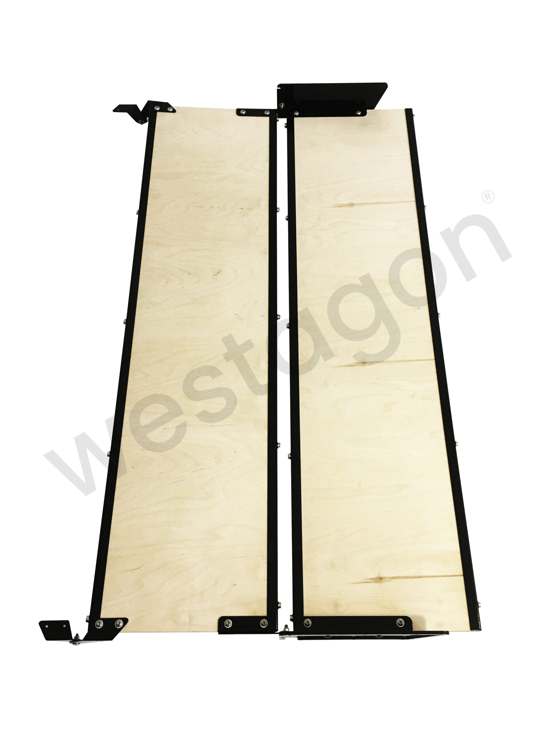 Set: MOSAIK Klappbett Repro kleiner Dachausschnitt (schwarz) | für VW T25 / T3 WESTFALIA – Bild 11