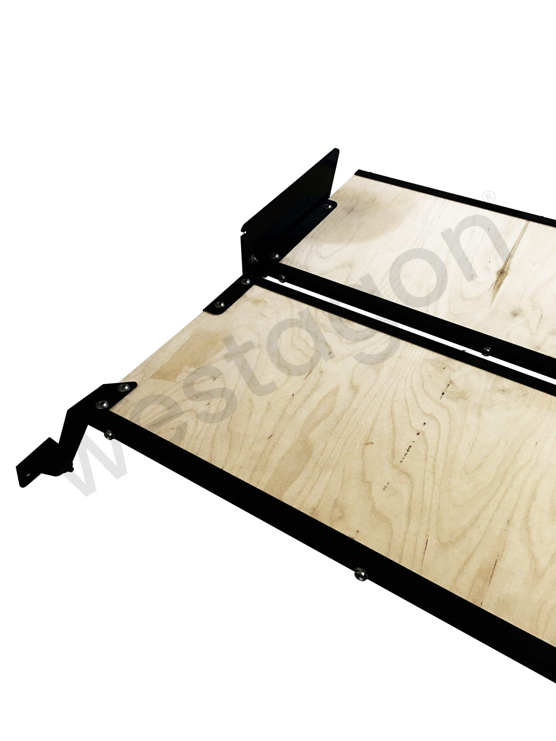 Set: MOSAIK Klappbett Repro kleiner Dachausschnitt (schwarz) | für VW T25 / T3 WESTFALIA – Bild 10