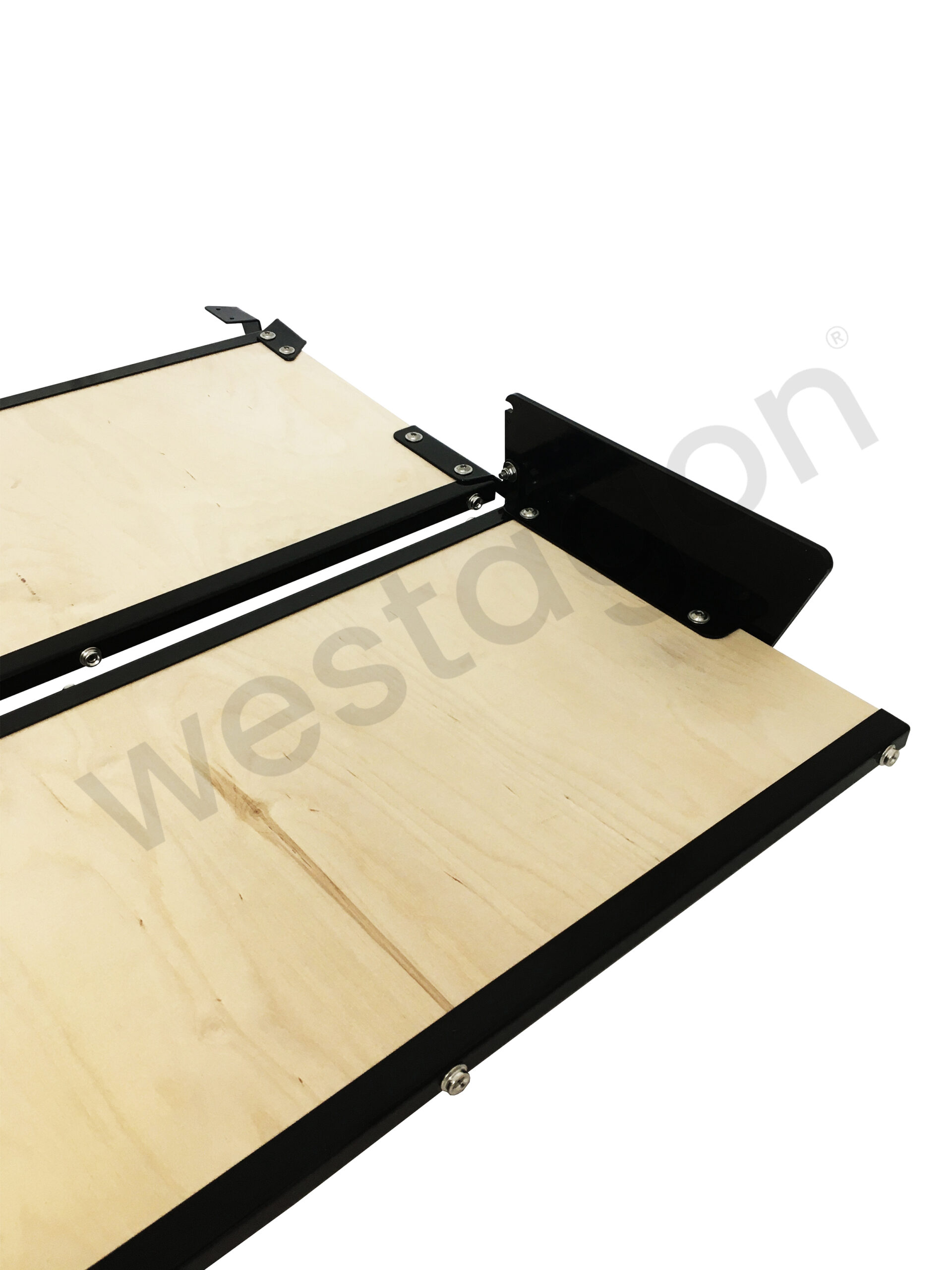 Set: MOSAIK Klappbett Repro kleiner Dachausschnitt (schwarz) | für VW T25 / T3 WESTFALIA – Bild 8