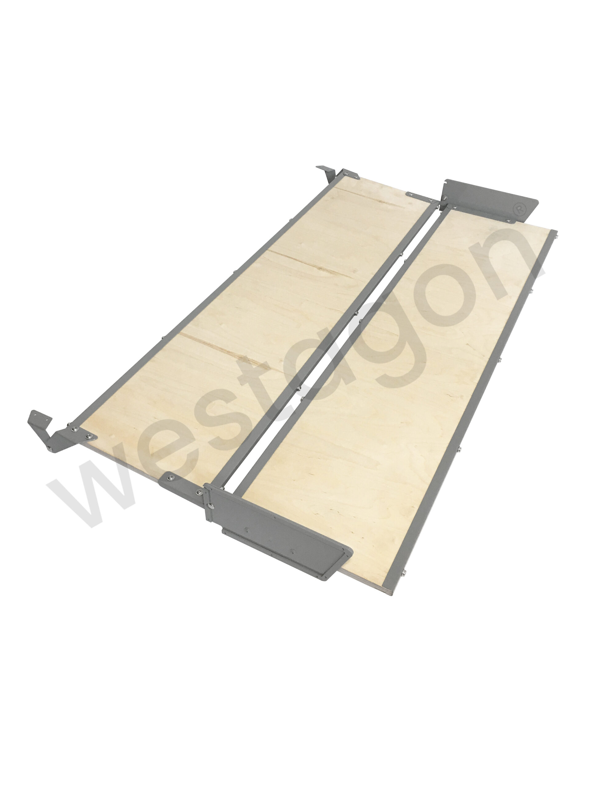 Set: MOSAIK Klappbett Repro kleiner Dachausschnitt (grau) | für VW T25 / T3 WESTFALIA