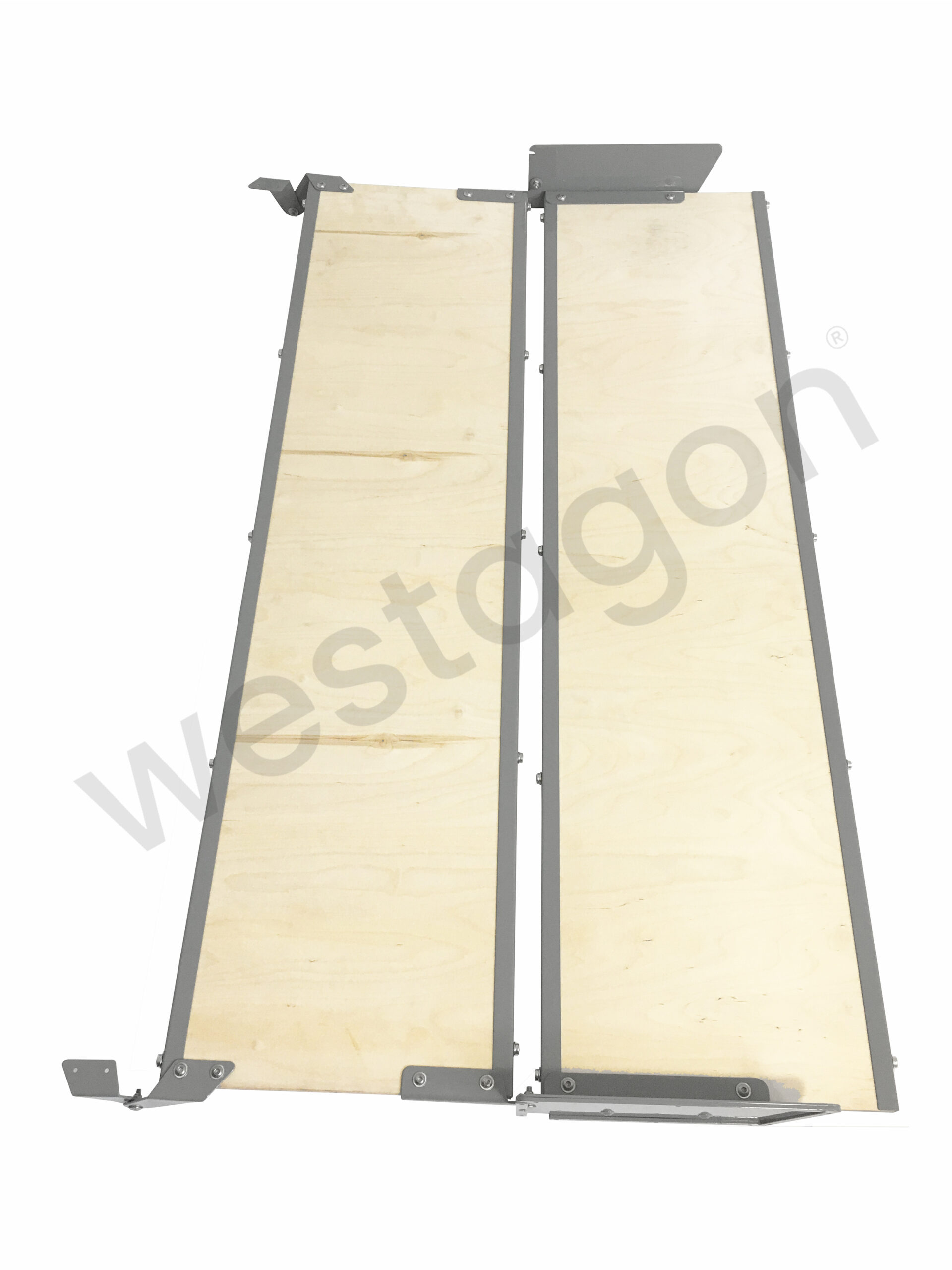 Set: MOSAIK Klappbett Repro kleiner Dachausschnitt (grau) | für VW T25 / T3 WESTFALIA – Bild 6