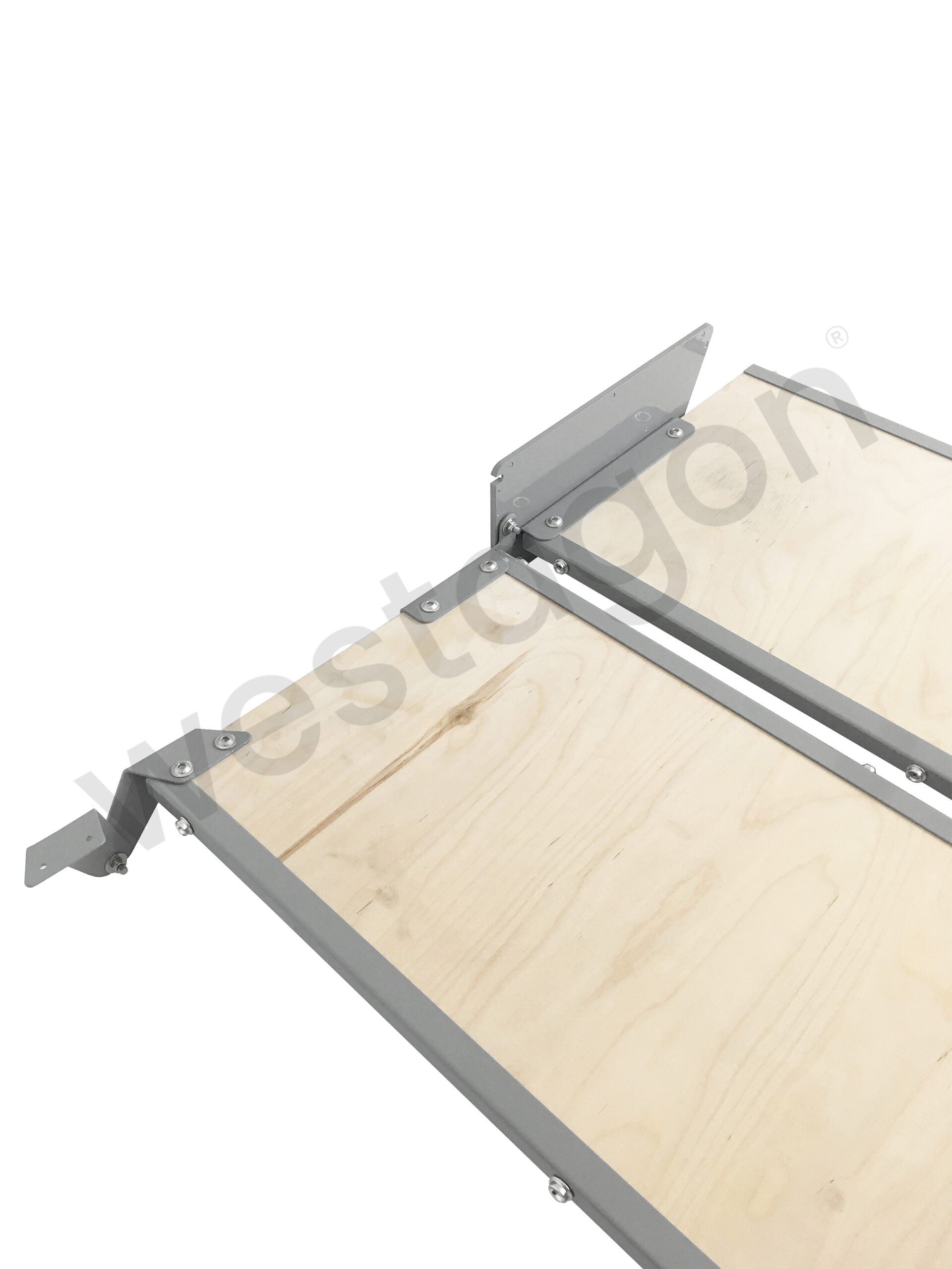 Set: MOSAIK Klappbett Repro kleiner Dachausschnitt (grau) | für VW T25 / T3 WESTFALIA – Bild 8