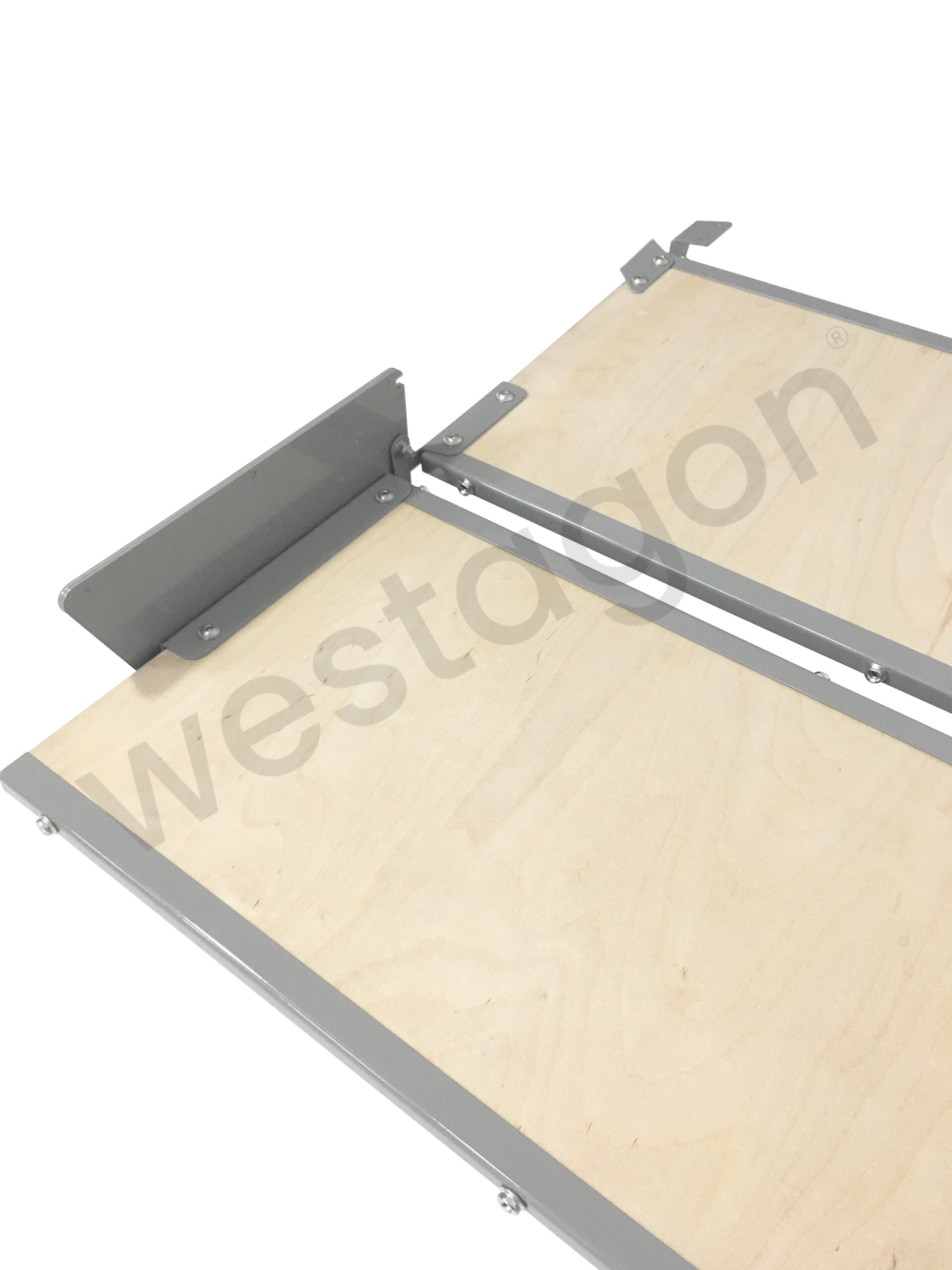 Set: MOSAIK Klappbett Repro kleiner Dachausschnitt (grau) | für VW T25 / T3 WESTFALIA – Bild 9