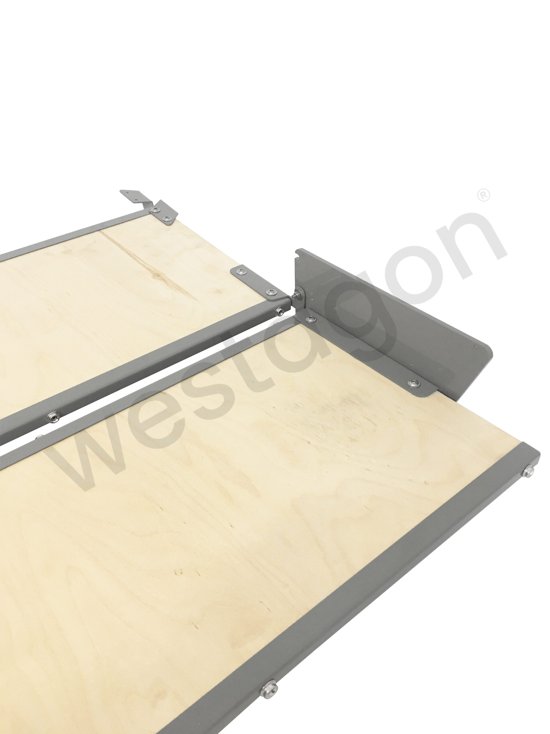 Set: MOSAIK Klappbett Repro kleiner Dachausschnitt (grau) | für VW T25 / T3 WESTFALIA – Bild 10