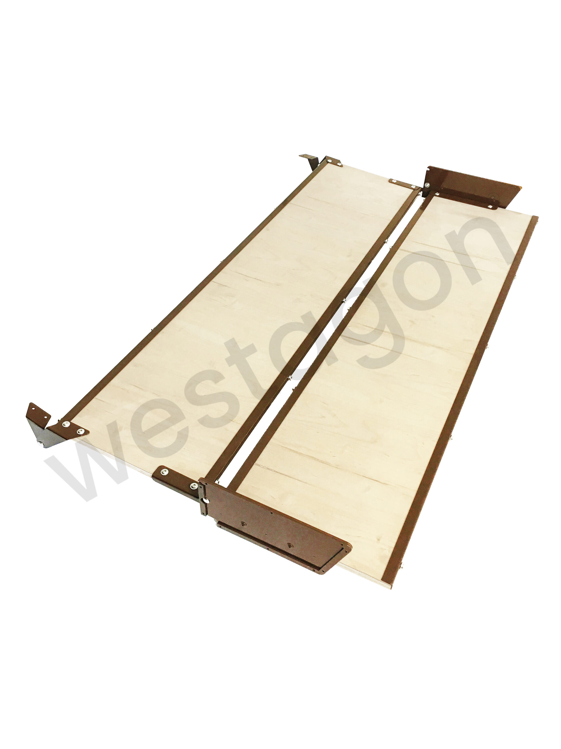 Set: MOSAIK Klappbett Repro kleiner Dachausschnitt (braun) | für VW T25 / T3 WESTFALIA