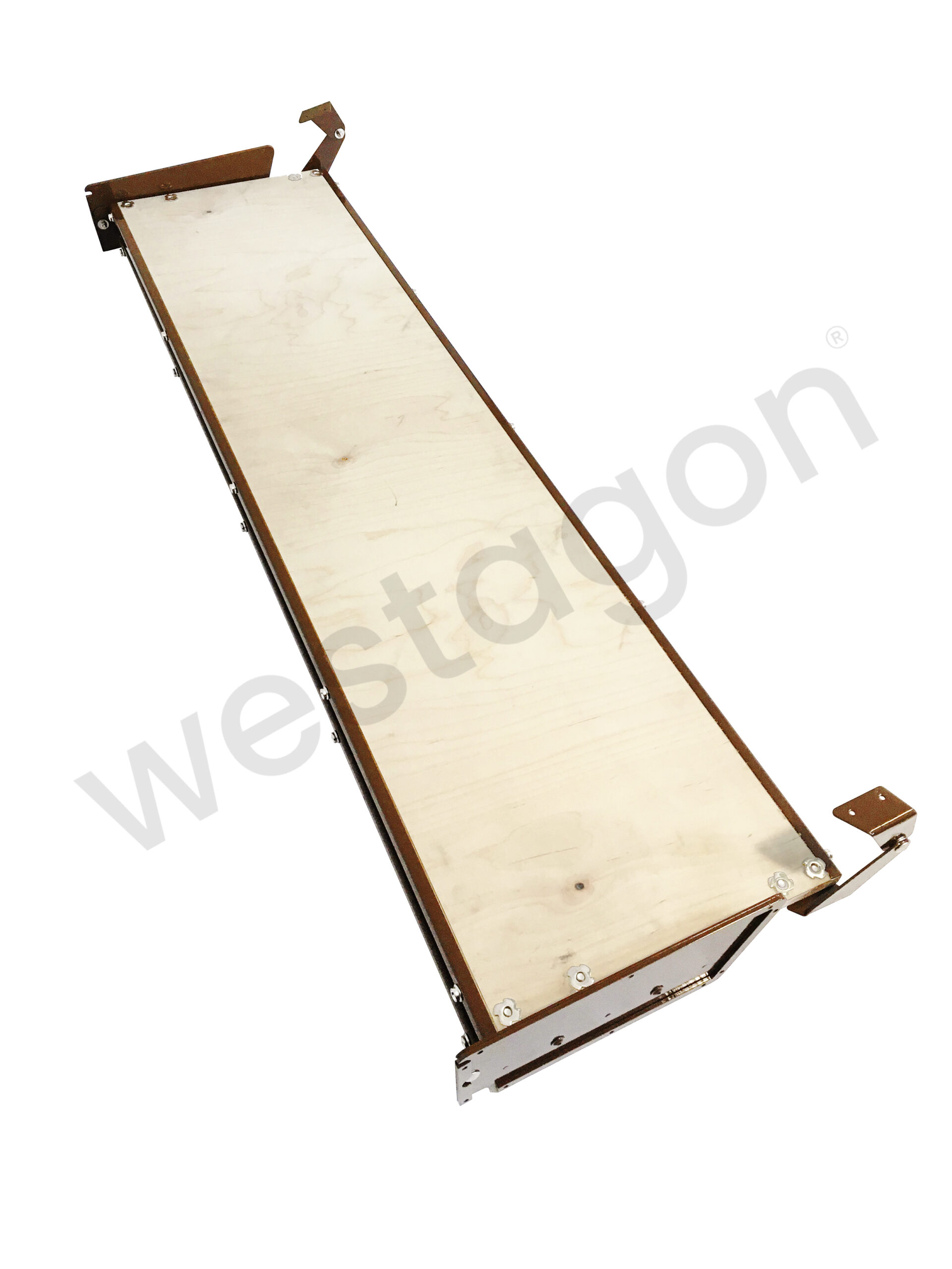 Set: MOSAIK Klappbett Repro kleiner Dachausschnitt (braun) | für VW T25 / T3 WESTFALIA – Bild 3