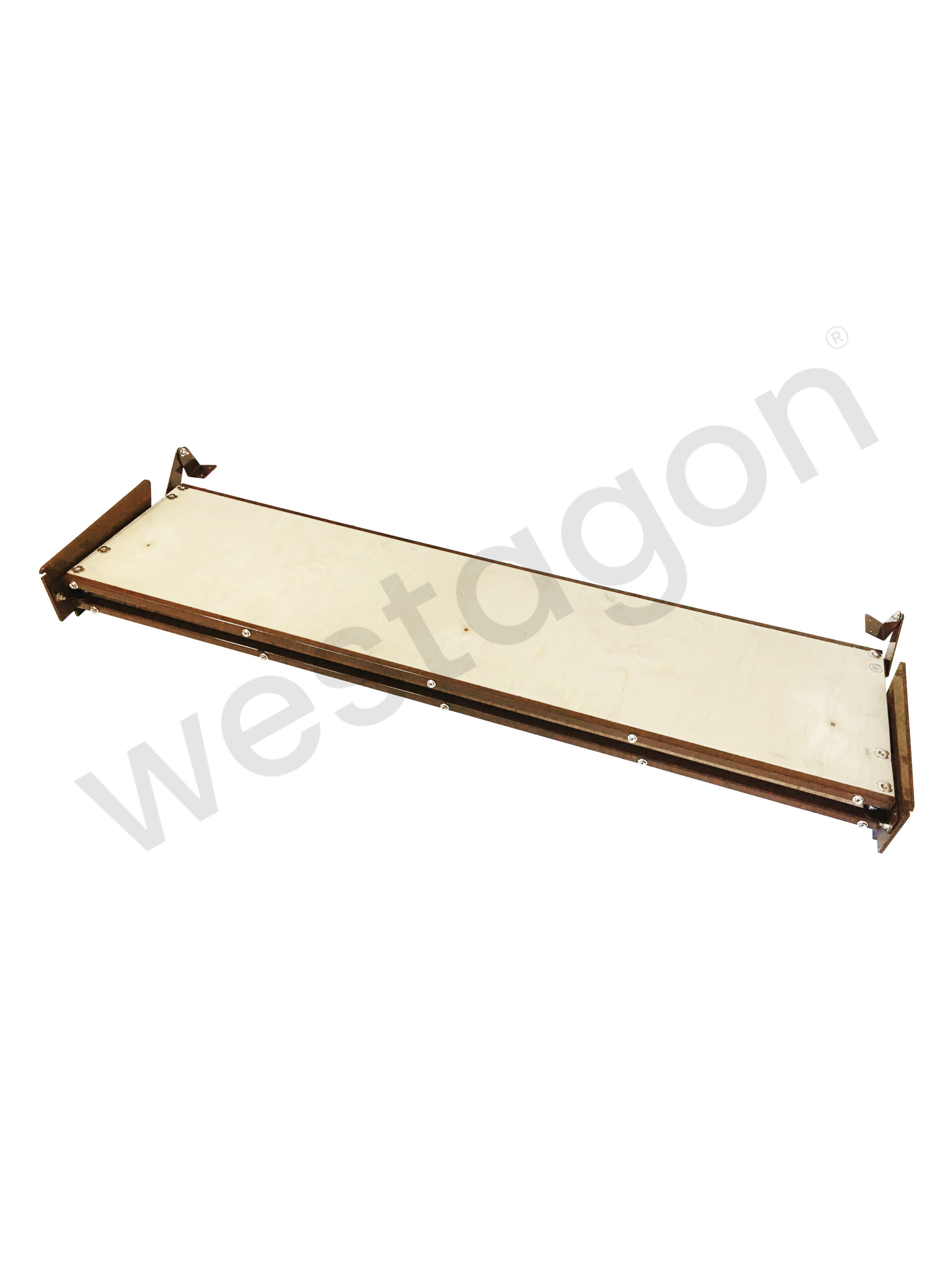 Set: MOSAIK Klappbett Repro kleiner Dachausschnitt (braun) | für VW T25 / T3 WESTFALIA – Bild 9