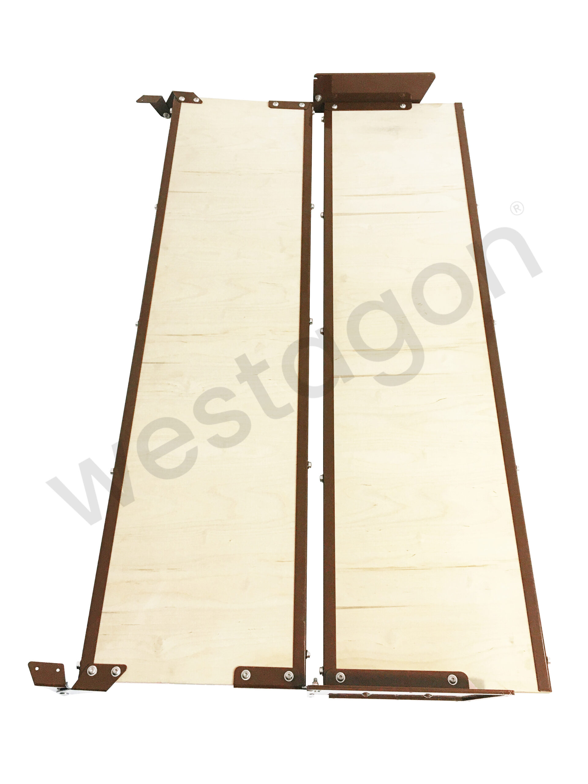 Set: MOSAIK Klappbett Repro kleiner Dachausschnitt (braun) | für VW T25 / T3 WESTFALIA – Bild 10