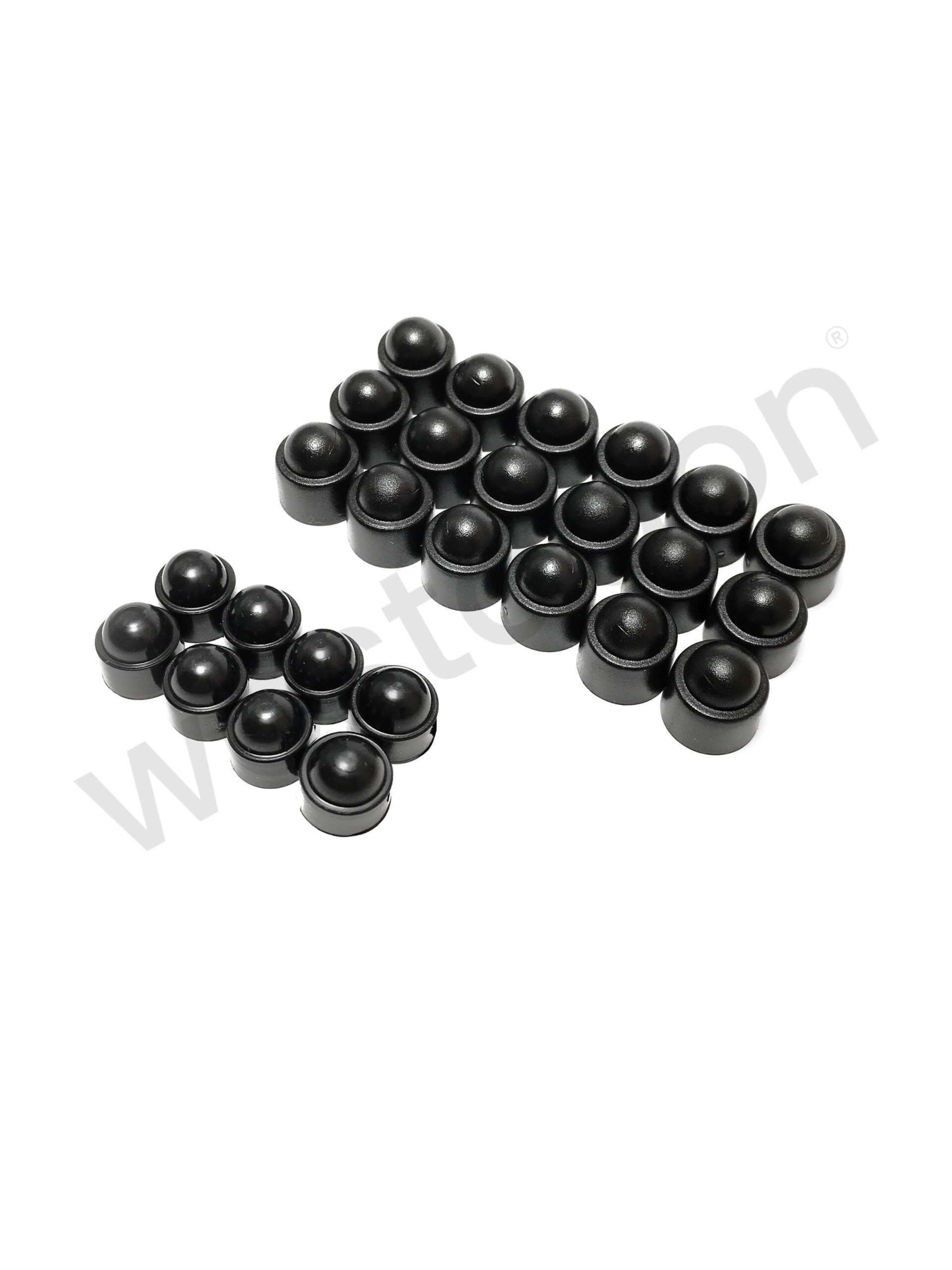 Set: Abdeckkappen für Schraubensatz Aufstelldach (schwarz) | <br> für VW T3 WESTFALIA – Bild 2