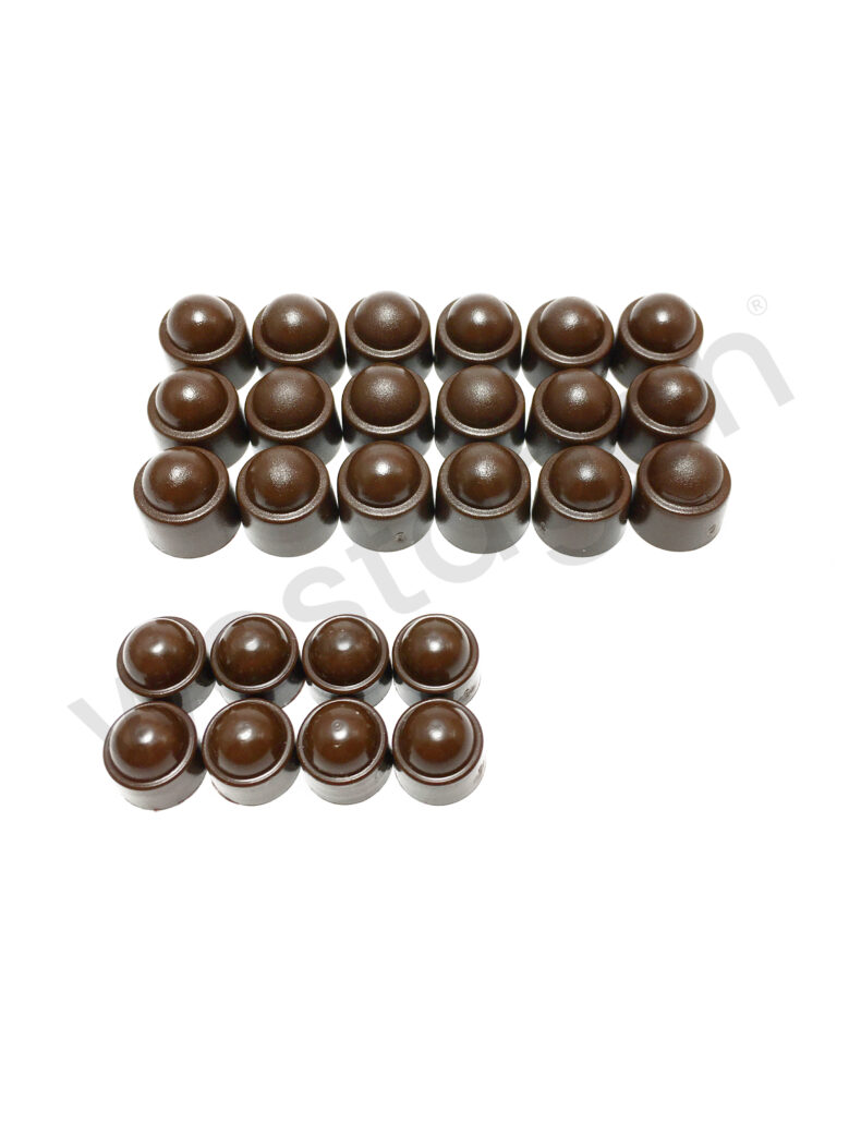 Set: Abdeckkappen für Schraubensatz Aufstelldach (braun) | <br> für VW T3 WESTFALIA