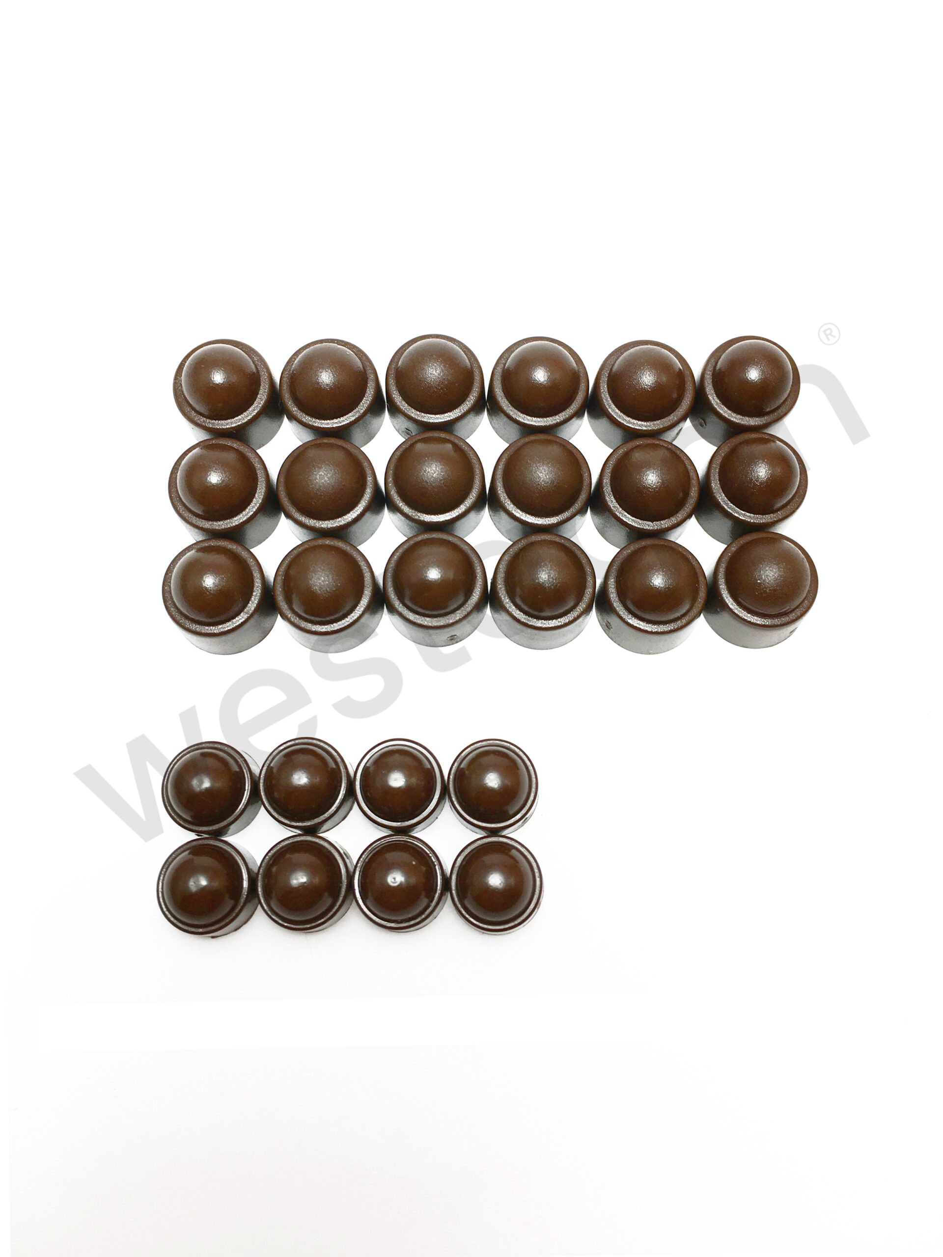 Set: Abdeckkappen für Schraubensatz Aufstelldach (braun) | <br> für VW T3 WESTFALIA – Bild 2