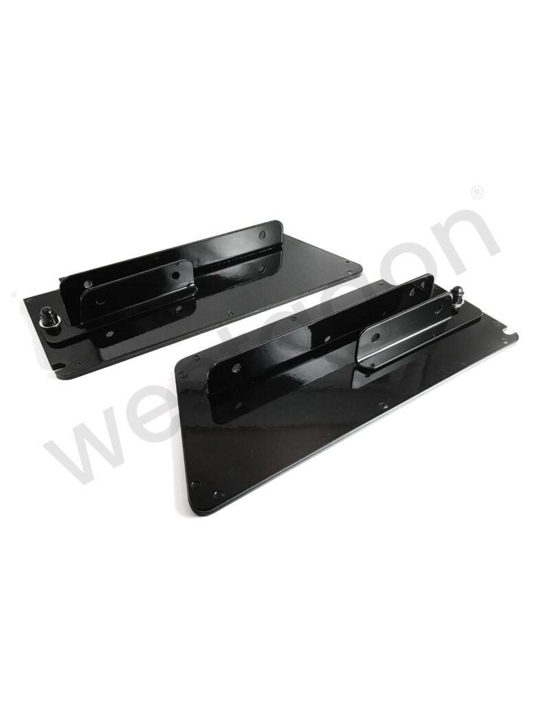 Seitenwangen für MOSAIK Klappbett (schwarz)   | <br>für VW T25 / T3 WESTFALIA