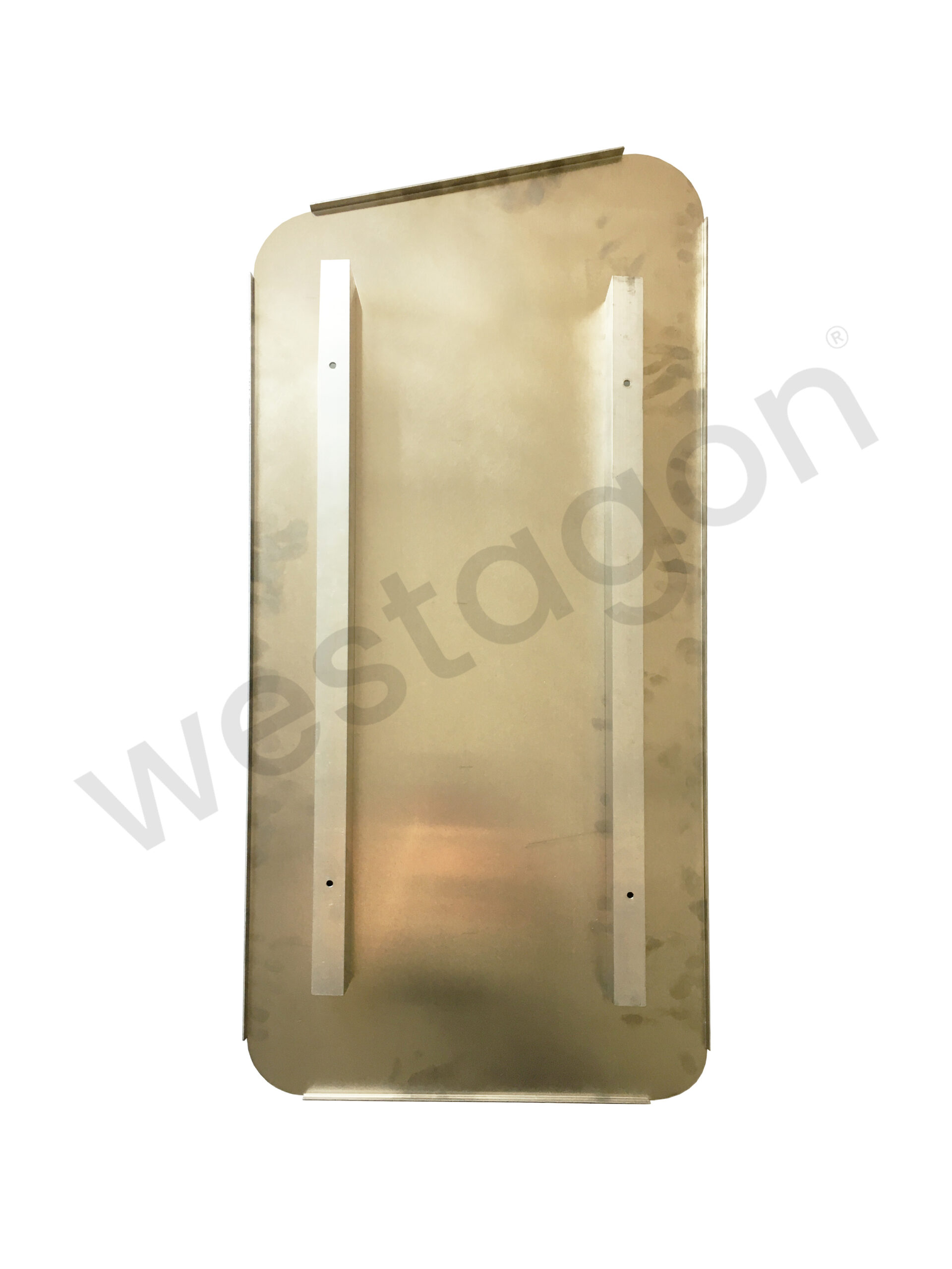 Sandblechhalter-Konterblech (Aluminium / Blank) | <br>für VW T25 / T3 – Bild 2