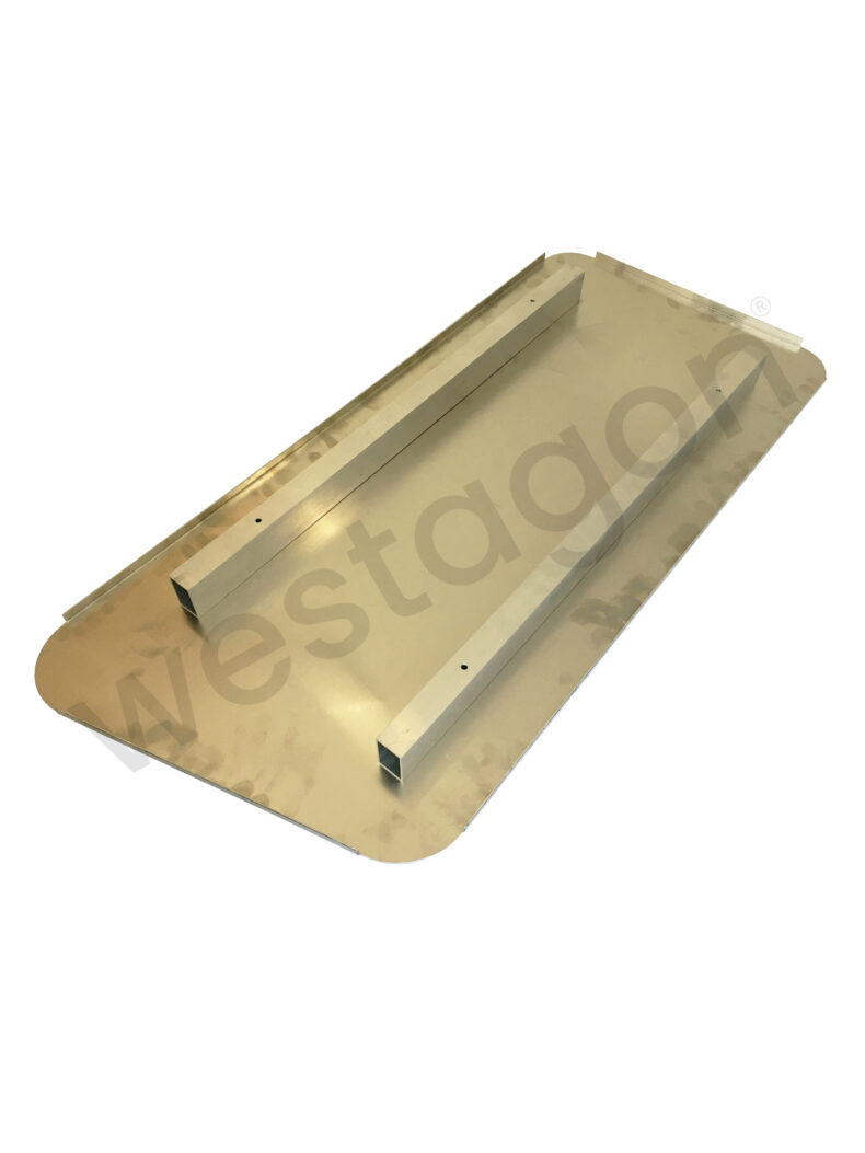 Sandblechhalter-Konterblech (Aluminium / Blank) | <br>für VW T25 / T3