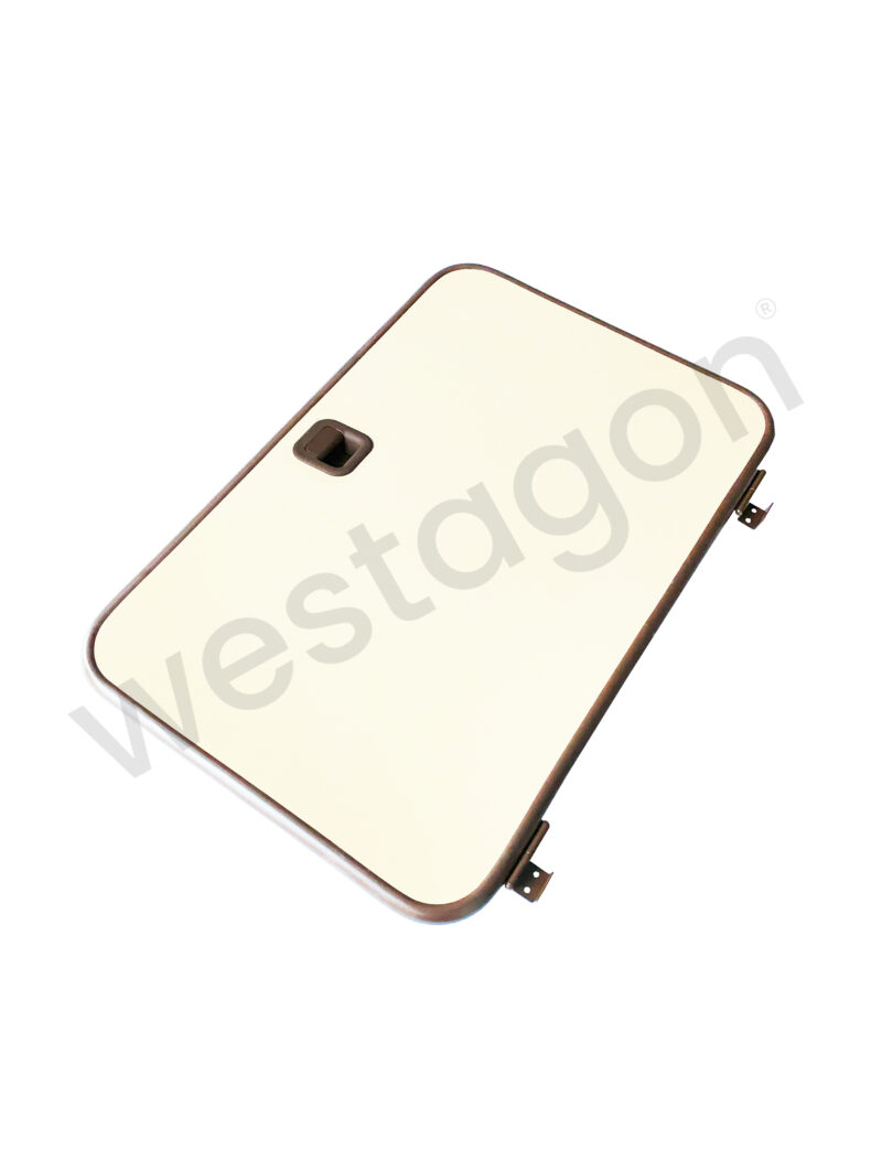 Kühlschranktür für den Küchenblock komplett (braun / beige) |<br> für VW T3 WESTFALIA Joker Bj. 1984 - 1992