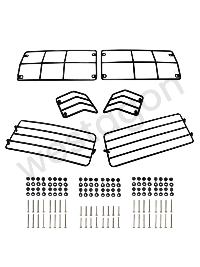 Lampenschutzgitter als kompletter Satz oder als einzelnes Set | <br> für VW T25 / T3