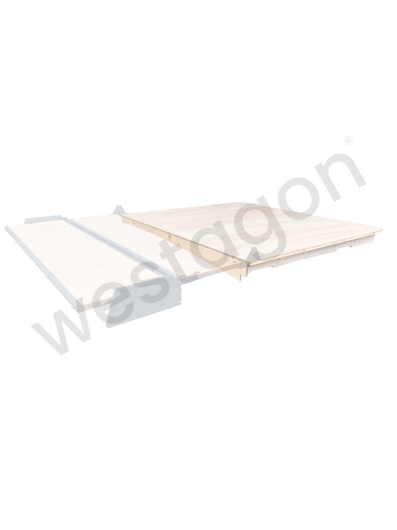 Dachüberbau für Klappbett kleiner Dachausschnitt Mosaik (grau) |<br> für VW T25 / T3 WESTFALIA – Bild 7