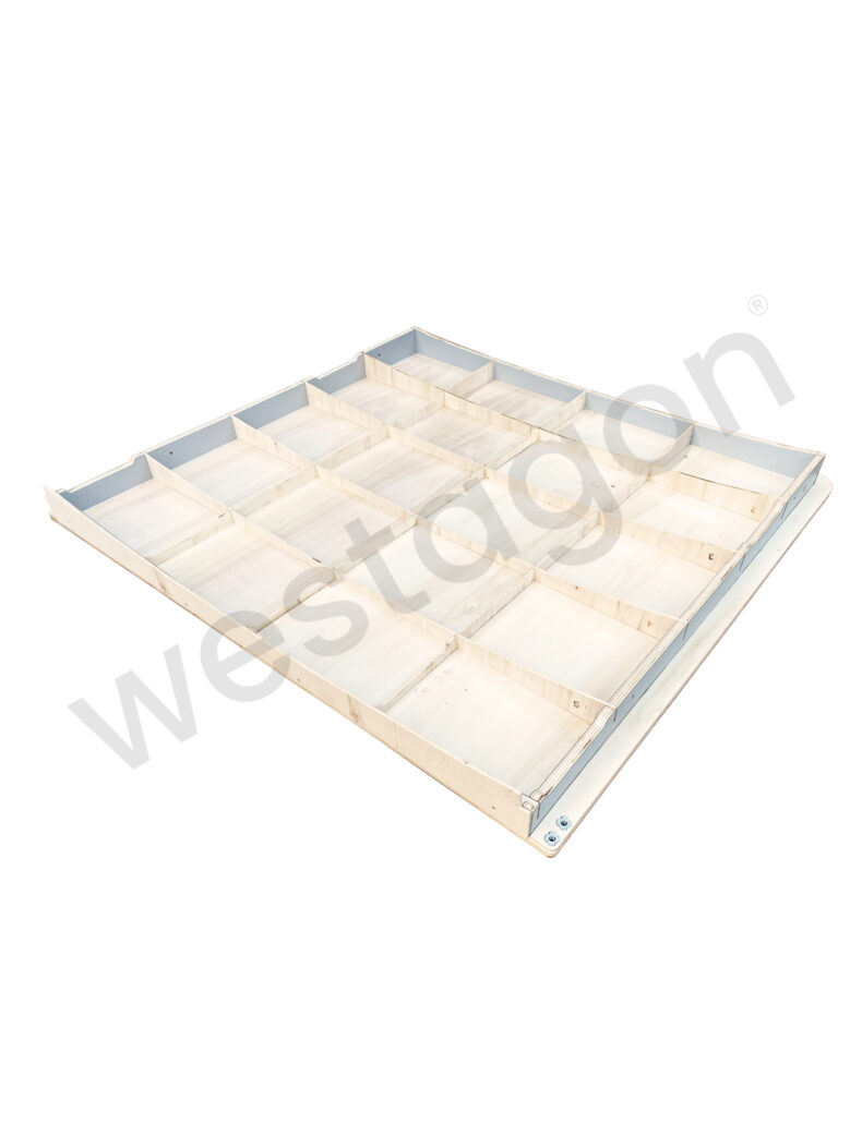 Dachüberbau für Klappbett kleiner Dachausschnitt Moasik (grau) |<br> für VW T25 / T3 WESTFALIA