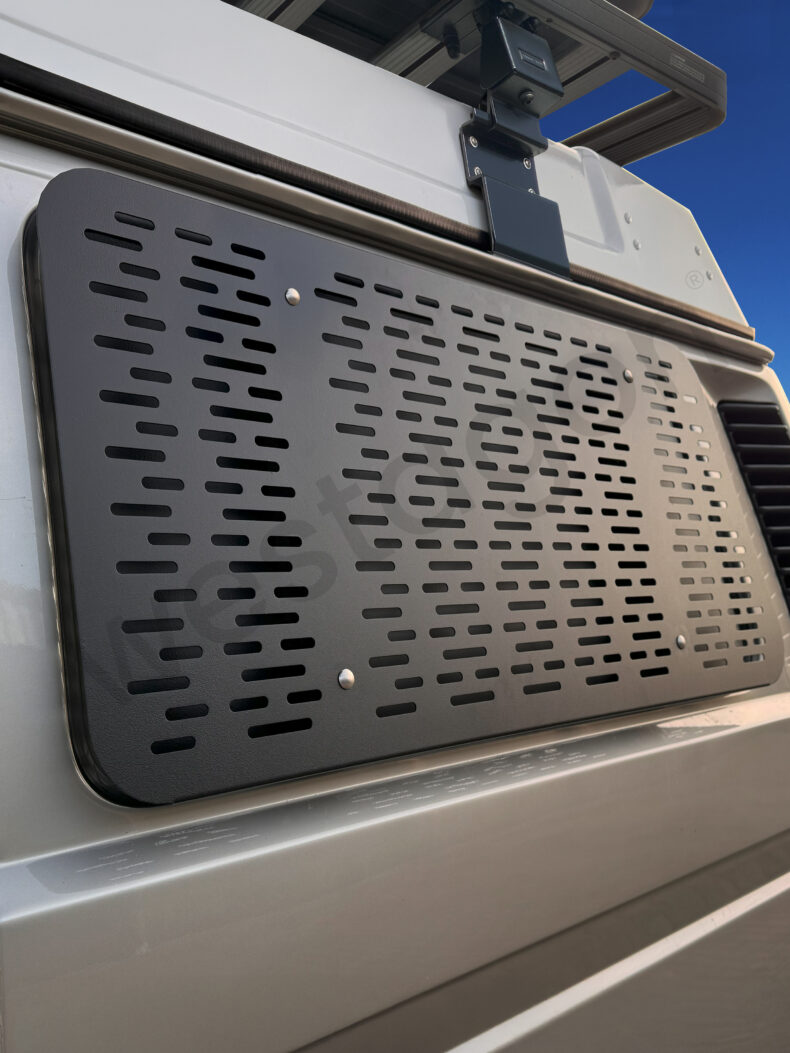 Sandblechhalter-System nicht klappbar (schwarz) I für VW T25 / T3 – Bild 3