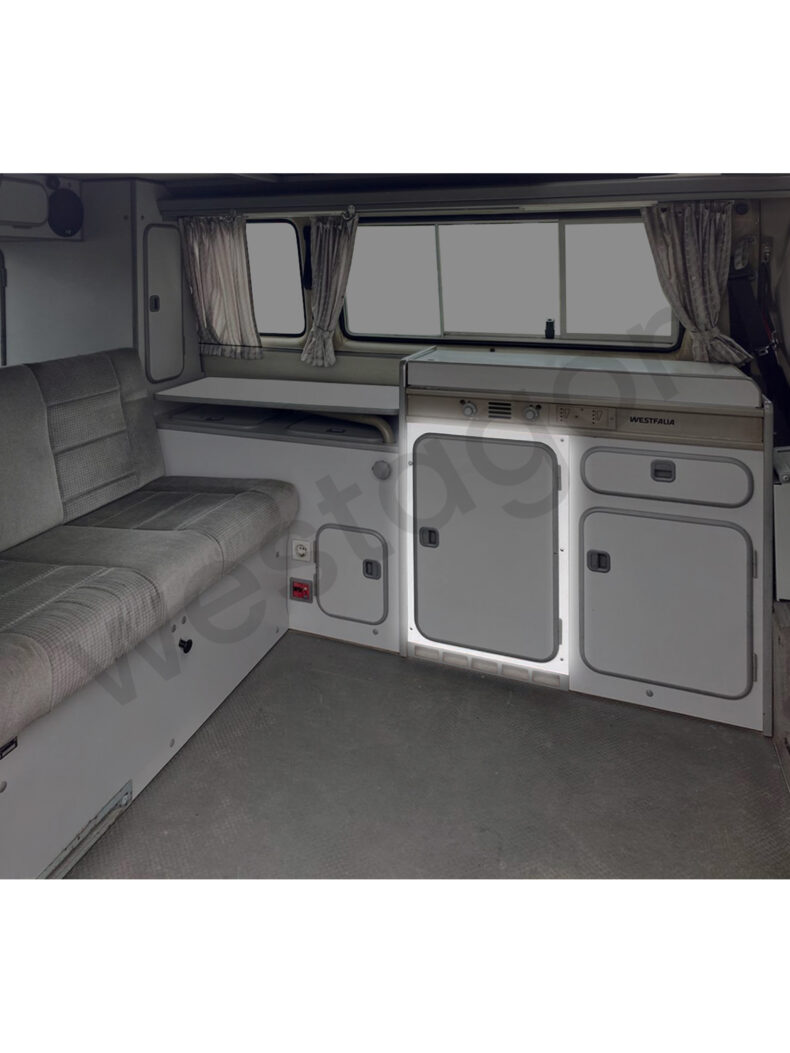 Rahmen für die Kühlschranktür des Küchenblocks (grau) |<br> für VW T3 WESTFALIA California / Club Joker / Atlantic – Bild 5