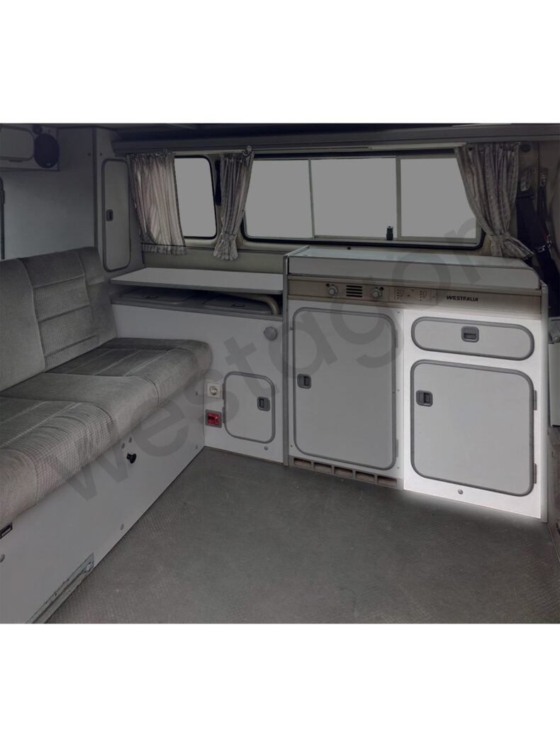 Rahmen für die rechte Küchenblock-Tür (grau) |<br> für VW T3 WESTFALIA California / Club Joker / Atlantic – Bild 5