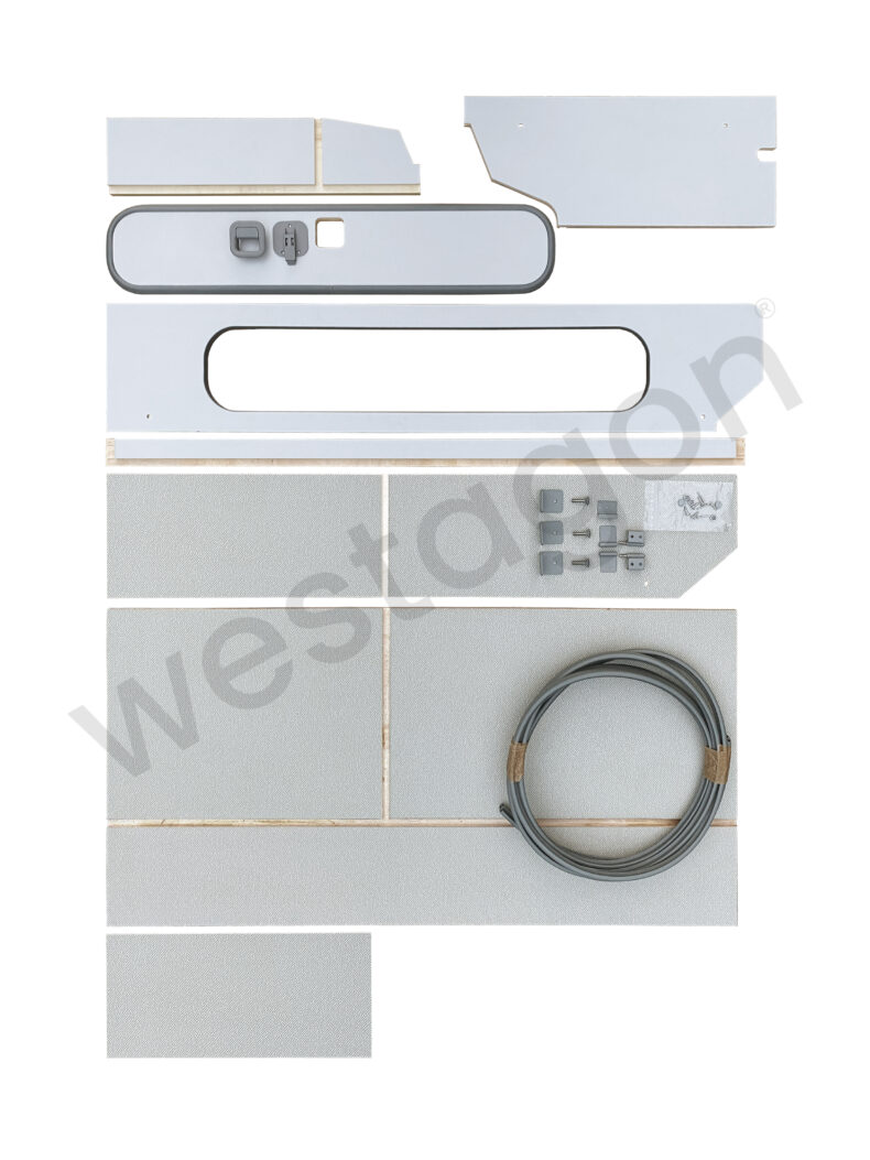 Hängeschrank als Bausatz (grau ) | für VW T3 WESTFALIA California / Club Joker / Atlantic