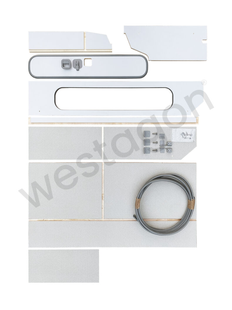 Hängeschrank grau als Bausatz | für VW T3 WESTFALIA California / Club Joker / Atlantic