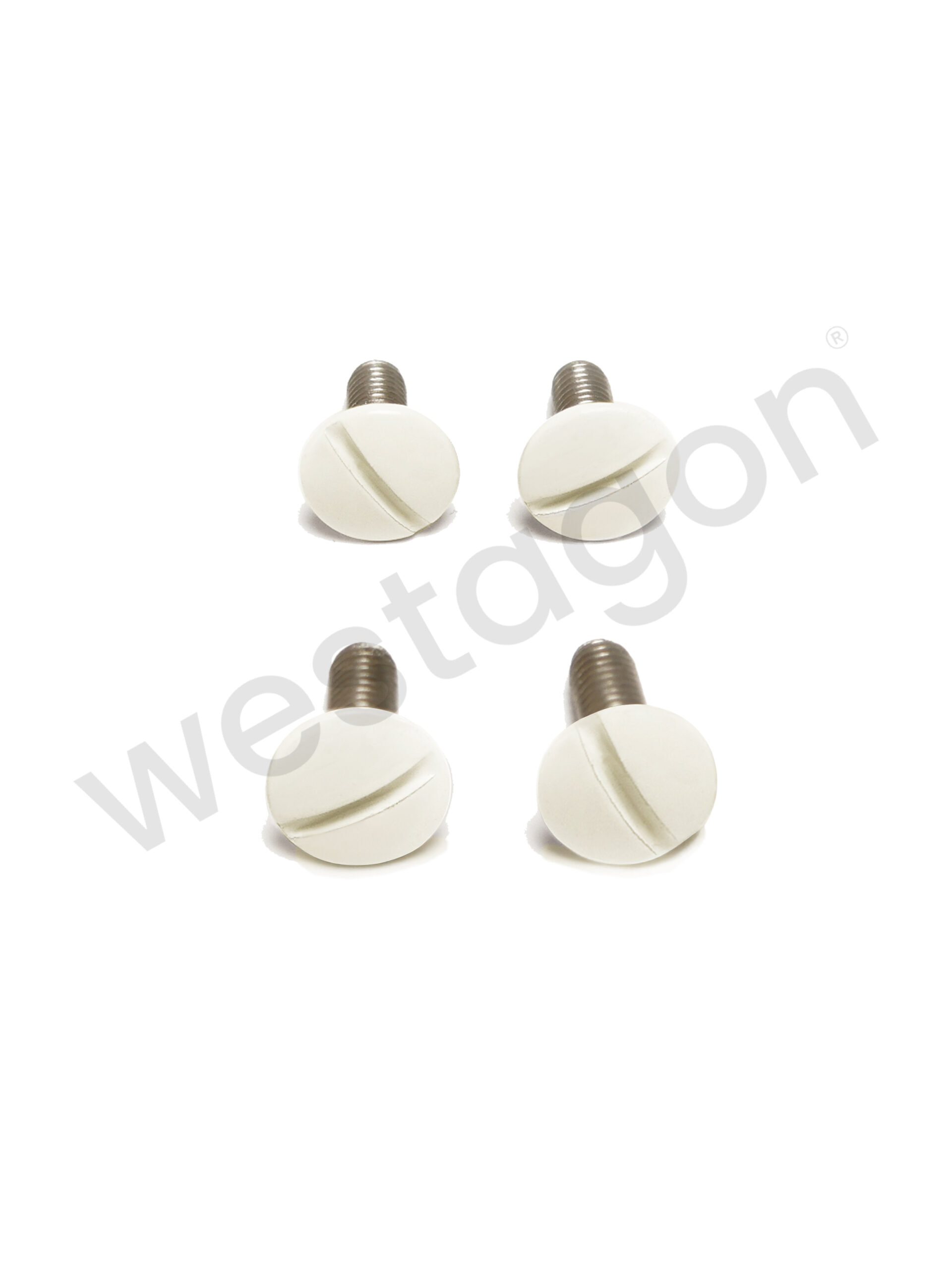 Set: Befestigungsschrauben Gepäckwanne (pastell weiss) | <br>für VW T3 WESTFALIA – Bild 2