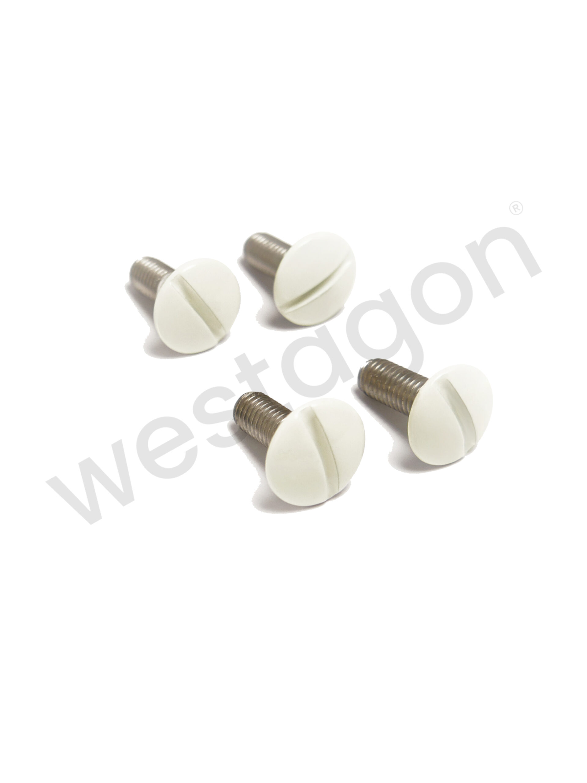 Set: Befestigungsschrauben Gepäckwanne (pastell weiss) | <br>für VW T3 WESTFALIA – Bild 3