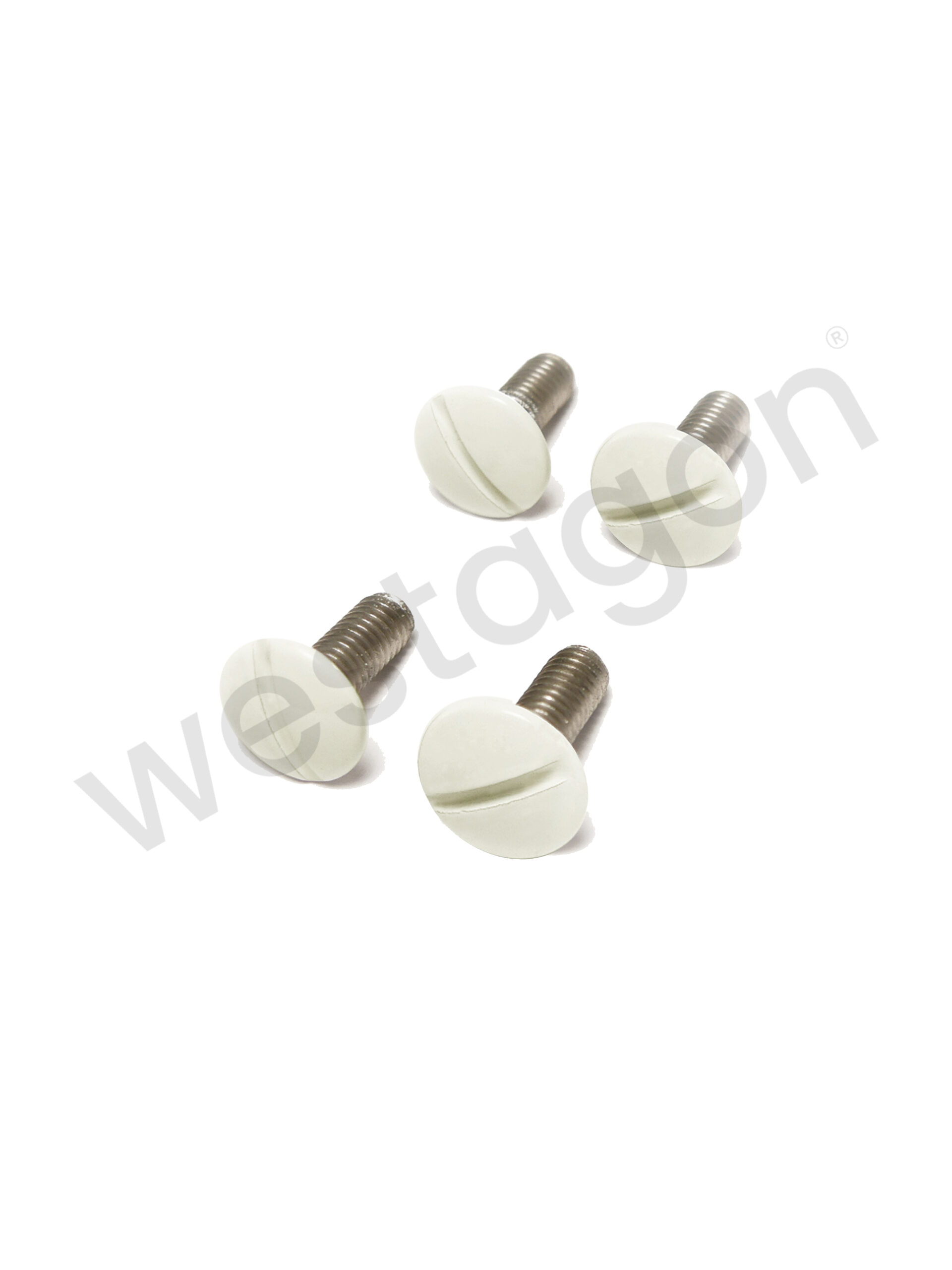 Set: Befestigungsschrauben Gepäckwanne (pastell weiss) | <br>für VW T3 WESTFALIA