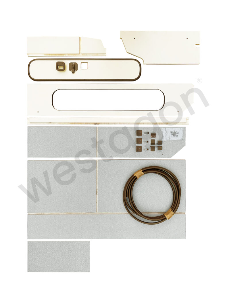 Hängeschrank als Bausatz (braun / beige) | für VW T3 WESTFALIA Joker / Club Joker