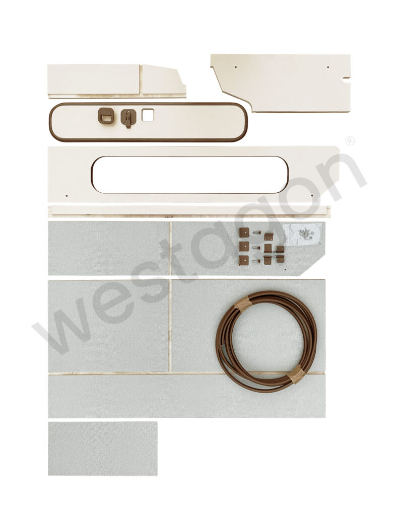 Hängeschrank als Bausatz (braun / beige) | für VW T3 WESTFALIA Joker / Club Joker