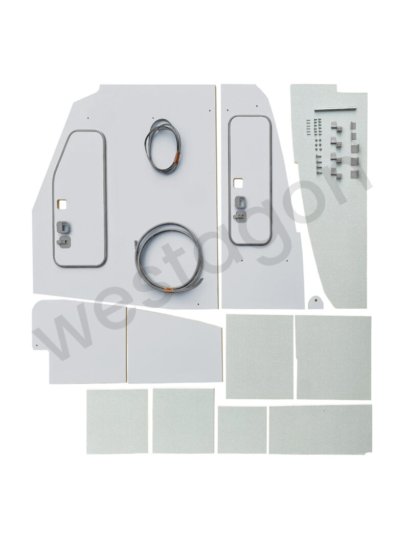 Kleiderschrank als Bausatz (grau) | für VW T3 WESTFALIA California / Club Joker / Atlantic