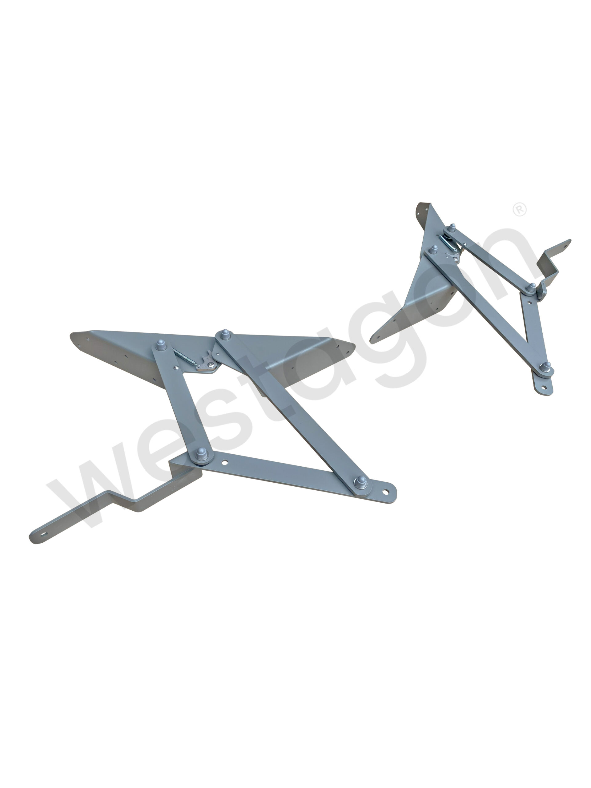 Schlafbank / Klappbank Scharnier für Rücksitzbank mit Panorama Funktion grau |<br> für VW T25 / T3 WESTFALIA Möbel Camping Ausstattung – Bild 2