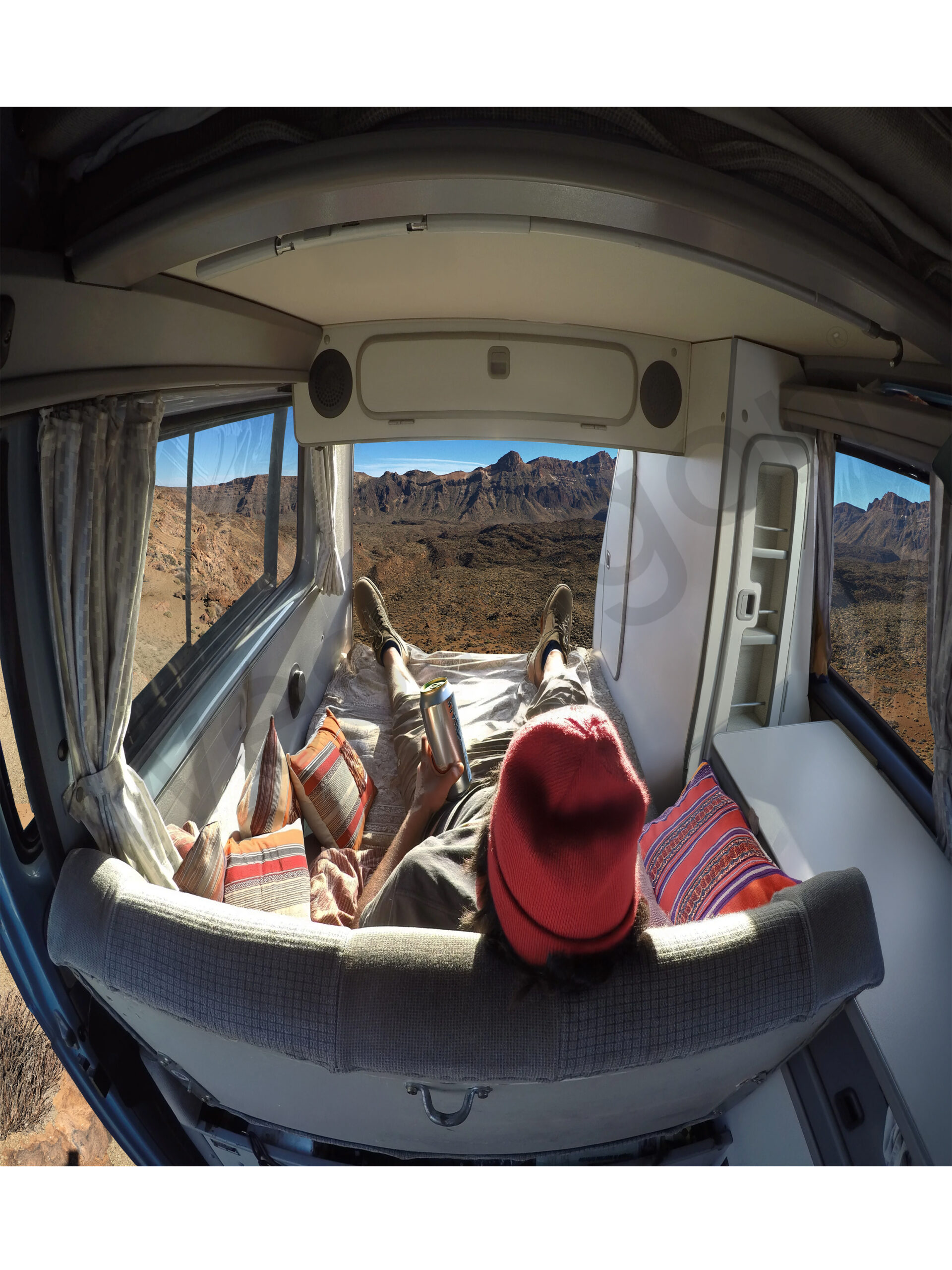 Schlafbank / Klappbank Scharnier für Rücksitzbank mit Panorama Funktion grau |<br> für VW T25 / T3 WESTFALIA Möbel Camping Ausstattung – Bild 6