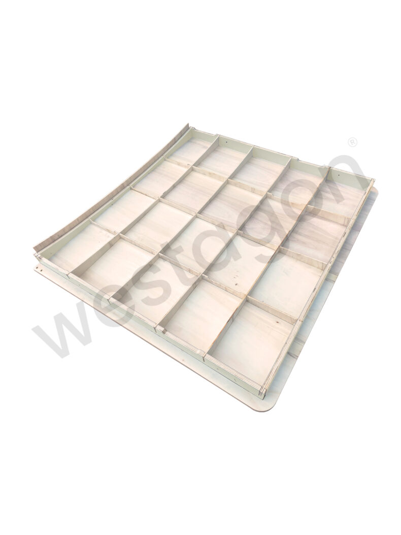 Dachüberbau für Klappbett kleiner Dachausschnitt Mosaik (braun / beige) |<br> für VW T25 / T3 WESTFALIA