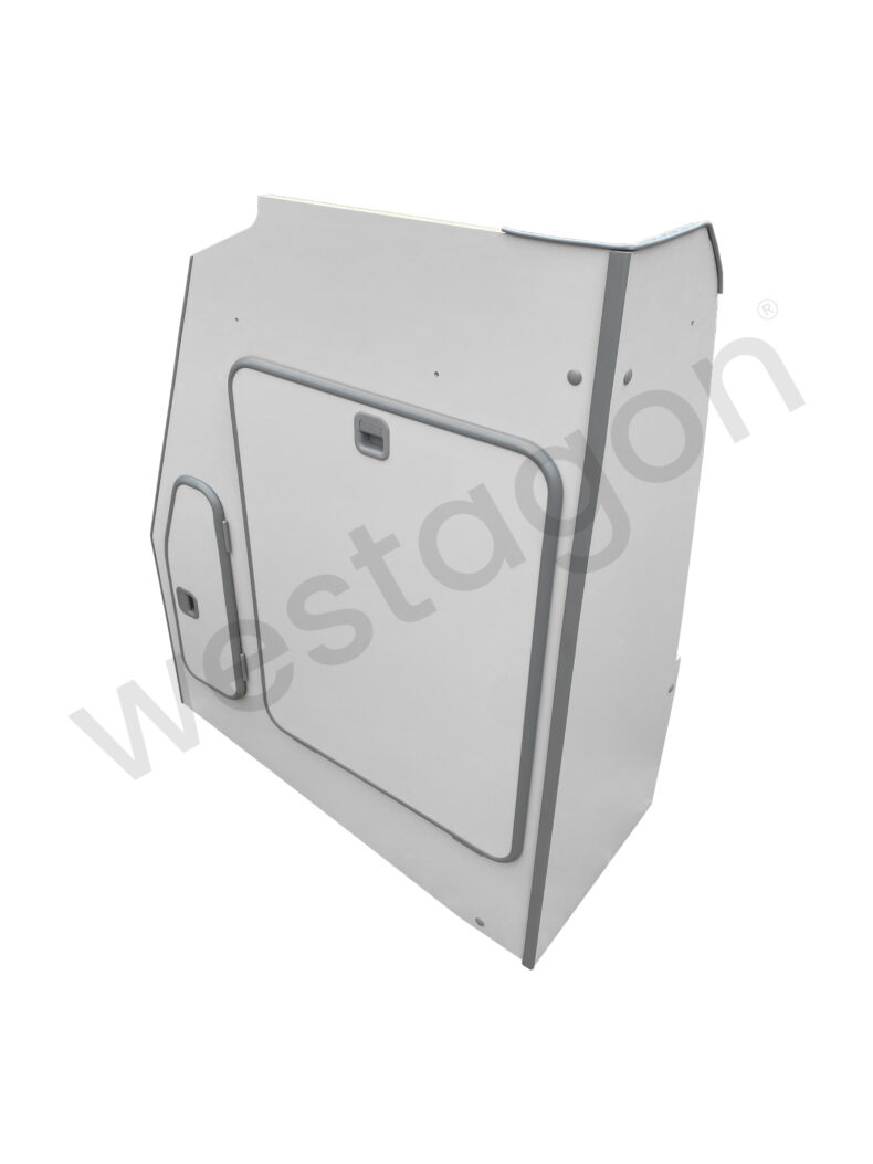 Kleiderschrank kurz vormontiert Mosaik (grau) | für VW T3 WESTFALIA Mosaik