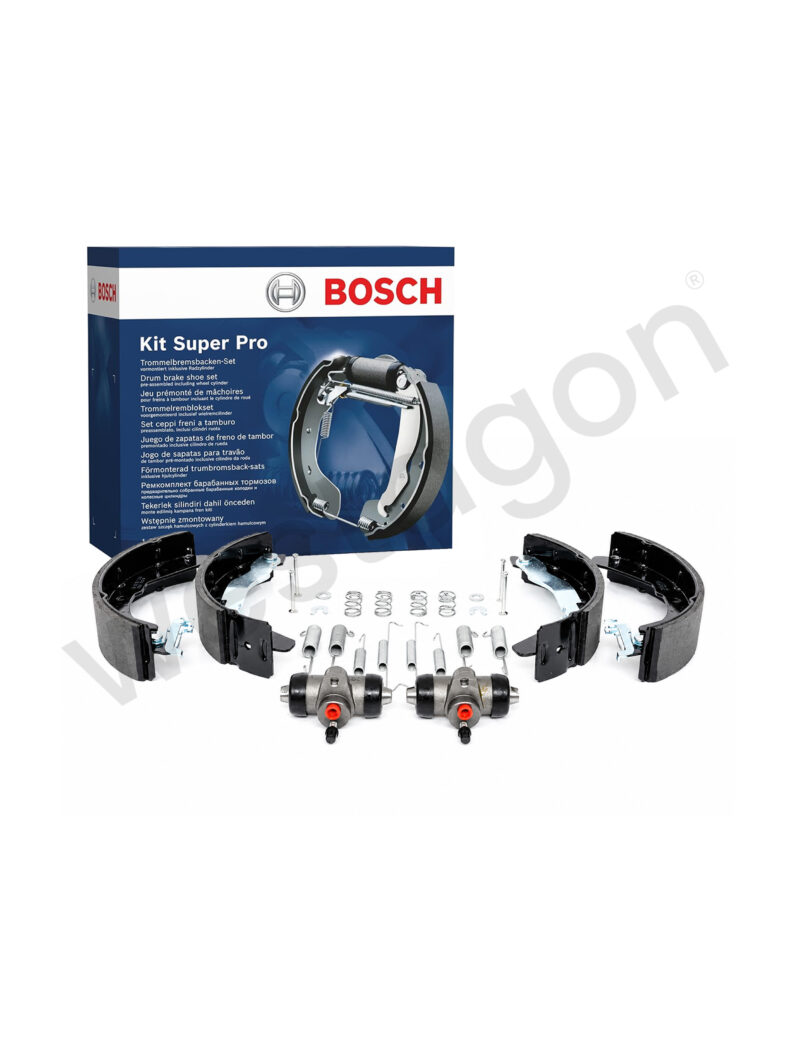 Satz: Bremse komplett Hinterradachse Bosch | <br> für VW T3 2WD 4WD nicht 16 Zoll