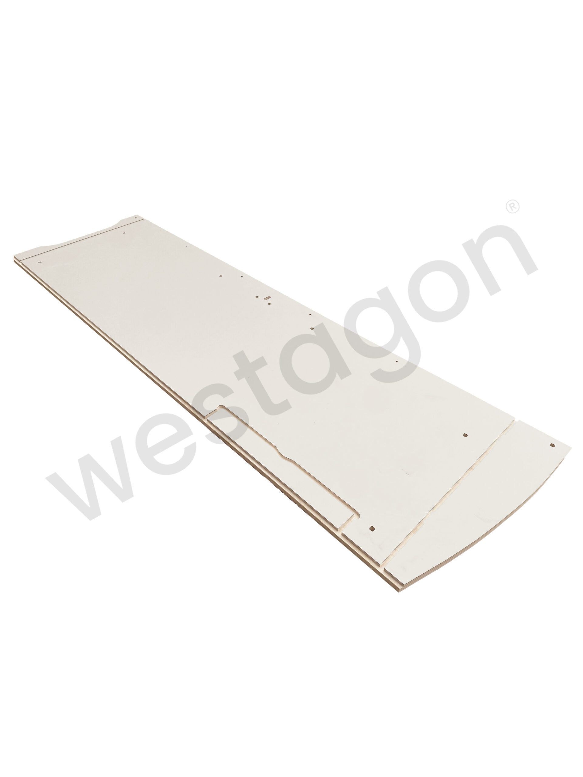 Versenbrett (beige) Blende für Rücksitzbankkasten Klappbank |<br> für VW T3 WESTFALIA Club Joker / Joker – Bild 4